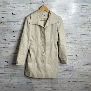 Roxy Women's Cream Trench Coat